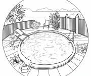 Coloriage Piscine &eacute;blouissante