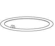 Coloriage Piscine ronde simple