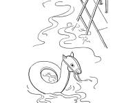 Coloriage Piscine vide pour enfant