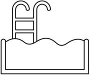 Coloriage Symbole de la piscine