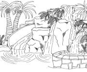 Coloriage Une piscine magique