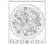 Coloriage Activité sur pizza ce2