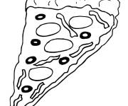 Coloriage Piece de pizza