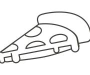 Coloriage et dessins gratuit Piece de pizza maternelle à imprimer