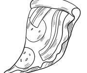 Coloriage Piece de Pizza si app&eacute;tissant