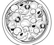 Coloriage Pizza au jalapeno