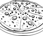 Coloriage Pizza Caprese