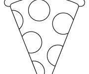 Coloriage et dessins gratuit Pizza &eacute;moji pour ps à imprimer