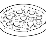 Coloriage et dessins gratuit Pizza Grecque à imprimer