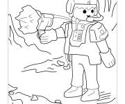Coloriage Agent secret de Playmobil