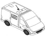 Coloriage Ambulance du monde Playmobil