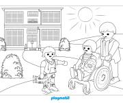 Coloriage Aper&ccedil;u de l'h&ocirc;pital Playmobil