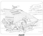 Coloriage Bateau des pirates Playmobil