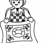 Coloriage et dessins gratuit Bouffon de Playmobil à imprimer