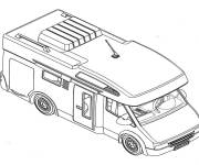 Coloriage Caravane de Playmobil