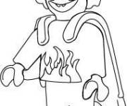 Coloriage et dessins gratuit Diable Playmobil ps à imprimer