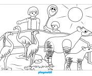 Coloriage Dierentuin de Playmobil
