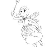 Coloriage F&eacute;e Twinkle Super 4 de Playmobil