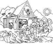 Coloriage et dessins gratuit Ferme Playmobil petite section à imprimer