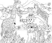 Coloriage et dessins gratuit La savane Playmobil à imprimer