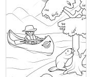 Coloriage Lac de Playmobil