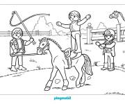 Coloriage Le cirque Playmobil