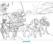 Coloriage Le West am&eacute;ricain Playmobil