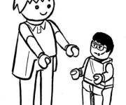 Coloriage et dessins gratuit Lego Playmobil à imprimer