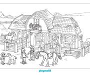 Coloriage Les animaux de la ferme jouets de Playmobil