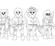 Coloriage Les Ghostbusters de Playmobil