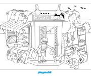 Coloriage Magasin de camping Playmobil