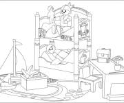 Coloriage Maison des jouets Playmobil