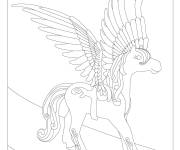 Coloriage P&eacute;gase de Playmobil