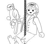 Coloriage Pirate et perroquet de Playmobil