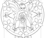Coloriage Playmobil belle f&eacute;e
