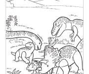 Coloriage Playmobil dinosaures