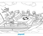 Coloriage Police maritime Playmobil