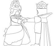 Coloriage et dessins gratuit Prince et princesse Playmobil à imprimer