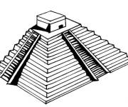 Coloriage et dessins gratuit Pyramide de Mexique Playmobil à imprimer