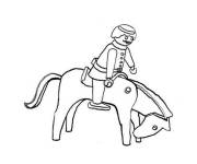 Coloriage et dessins gratuit Show du cirque Playmobil à imprimer