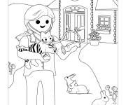 Coloriage Vétérinaire Playmobil