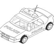 Coloriage Voiture de police du monde Playmobil