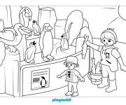 Coloriage Zoo Playmobil