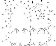 Coloriage et dessins gratuit Animal et fruit points &agrave; relier à imprimer