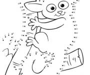 Coloriage et dessins gratuit Animal points &agrave; relier maternelle à imprimer