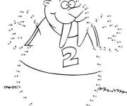Coloriage et dessins gratuit Bande anim&eacute; points &agrave; relier à imprimer