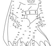 Coloriage et dessins gratuit Batman points a relier à imprimer