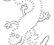 Coloriage Insecte points &agrave; relier