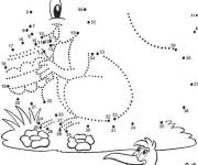 Coloriage L'&eacute;cureuil et l'&oelig;uf de P&acirc;ques