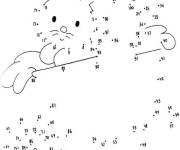 Coloriage Les enfants adorent les dessins Points &agrave; relier